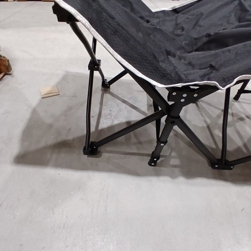OVERMONT EXTRA WIDE PORTABLE CAMPING COT - 28" X 75" X 14" - BLACK image 4