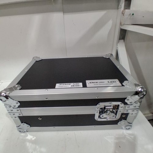 DEEJAY LED ULTIMATE FLIGHT CASE WITH LAPTOP SHELF AND DOUBLE EDGE TONGUE - FOR ONE RANE SIXTY TWO Z SERATO CONTROLLER OR SIMILAR - BLACK / SILVER (MODEL: TBHRN62LT) image 6