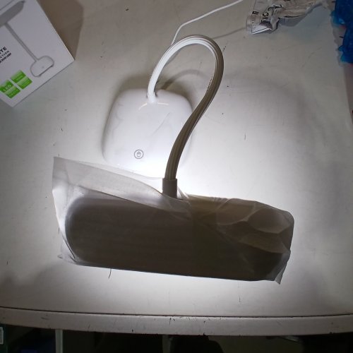 MAYTHANK LED RECHARGEABLE CORDLESS GOOSENECK DESK LAMP - 4200 MAH - WHITE (MODEL: L03) image 2