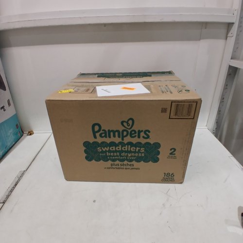 186PK PAMPERS SWADDLERS DISPOSABLE DIAPERS - SIZE 2 image 3