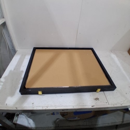 WOODEN CARD DISPLAY FRAME - 31" X 26" - BLACK image 2