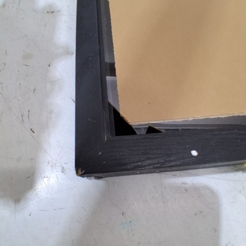 WOODEN CARD DISPLAY FRAME - 31" X 26" - BLACK image 3