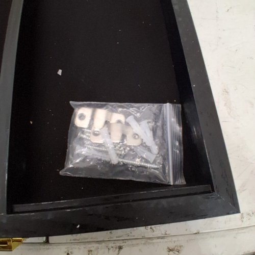 WOODEN CARD DISPLAY FRAME - 31" X 26" - BLACK image 4