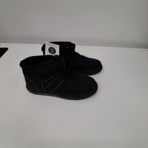BOYS GEORGE HIGH TOP SHOES - SIZE 4 - BLACK image 3