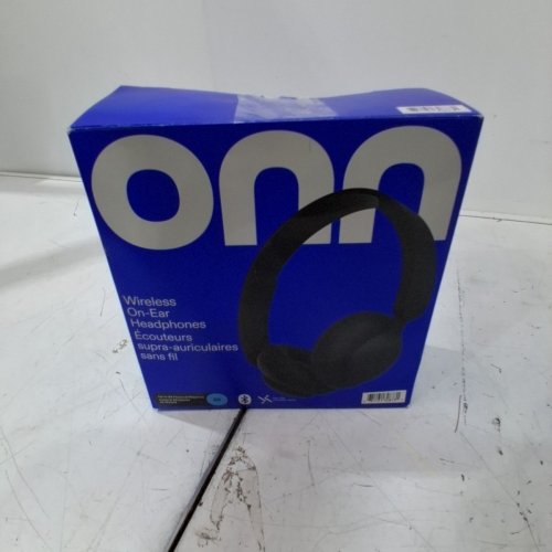 ONN. WIRELESS ON-EAR HEADPHONES - BLACK (ITEM: 2603B) image 5