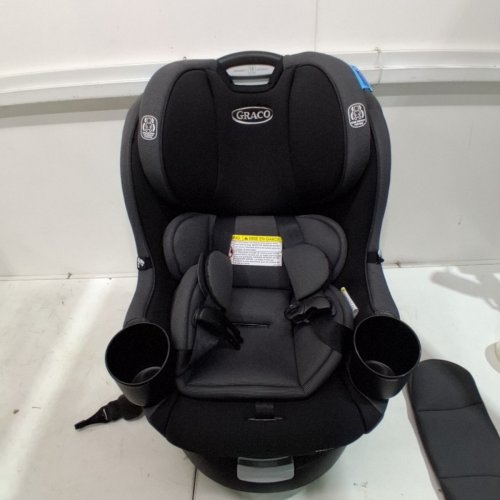 GRACO EASY TURN 360 CONVERTIBLE SWIVEL CAR SEAT, REAR- AND FORWARD-FACING - 66LBS MAX LOAD - BLACK (MODEL: 2227897) image 3