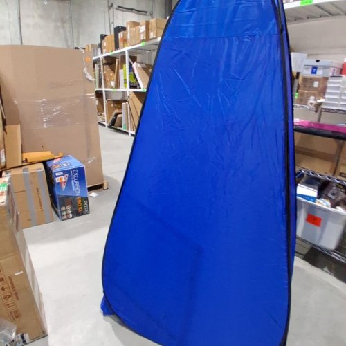 BREKMIS POP UP PORTABLE CAMPING TENT PRIVACY SHELTER - 74" X 47" X 47" - BLUE image 3