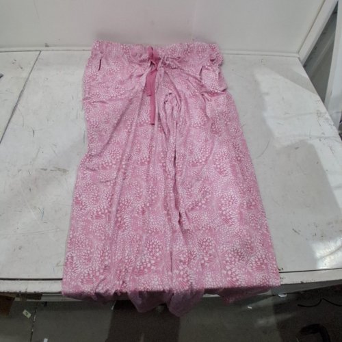 WOMEN'S GEORGE WIDE LEG PAJAMA PANTS - EXTRA LARGE - PINK BUTTERFLY (STYLE: GRS60423LD) image 2