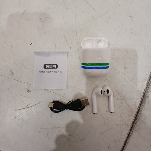 GLRACD BLUETOOTH WIRELESS EARPHONES - WHITE (MODEL: I12) image 3