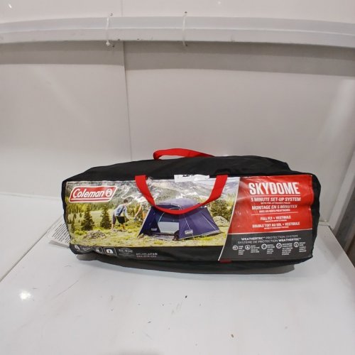 COLEMAN SKYDOME 4 PERSON CAMPING TENT - BLUE (MODEL: 2000036525) image 6