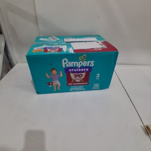 132PK PAMPERS CRUISERS 360° GAP-FREE FIT DISPOSABLE BABY DIAPERS - SIZE 3 (16-28LBS) image 3