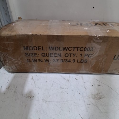 ALLEWIE METAL PLATFORM BED FRAME - QUEEN - WHITE (MODEL: WDLWCTTC003) image 7