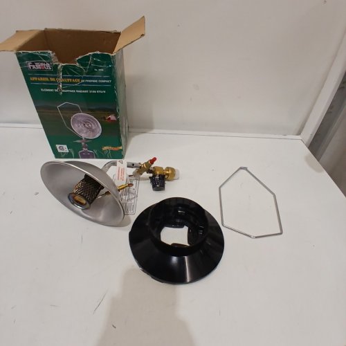 WORLD FAMOUS COMPACT BURNER PROPANE HEATER, USES 1LB PROPANE CYLINDER - 3100BTU/H - GREEN image 2