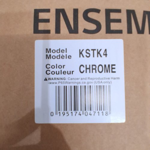 LG ELECTRONICS LAUNDRY FRONT LOAD STACKING KIT - 27'' - CHROME (MODEL: KSTK4) image 3
