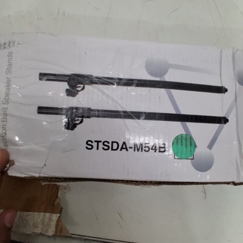 2PK SOUND TOWN SUBWOOFER SPEAKER POLES WITH ADJUSTABLE HEIGHT AND M20 THREAD - 35-54" - BLACK (MODEL: STSDA-M54B) image 2