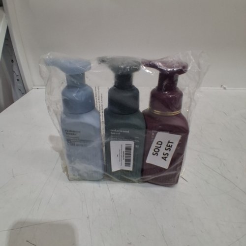 3 ASSORTED BATH & BODY WORKS GENTLE FOAMING HAND SOAP - CASHMERE BLANKET. CEDARWOOD FOREST & ROSEWOOD & SUEDE - 259 ML EACH image 2