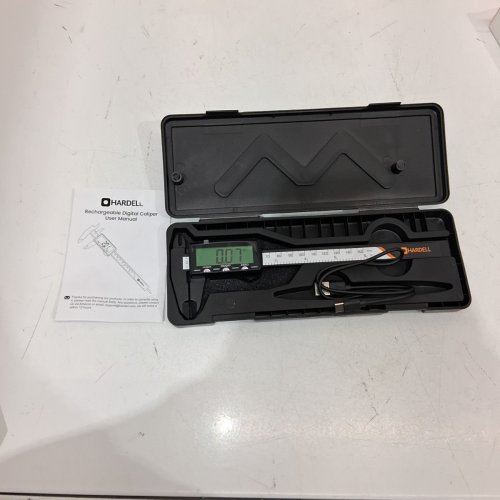 HARDELL DIGITAL CALIPER - STAINLESS STEEL MEASURING TOOL WITH LARGE LCD SCREEN, ELECTRONIC MICROMETER, INCH/MILLIMETER CONVERSION, AUTO-OFF FEATURE (INCLUDES RULER & 2 BATTERIES) - 6" image 3