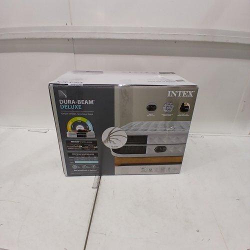 INTEX DURA-BEAM DELUXE SUPREME AIR-FLOW AIR MATTRESS WITH BUILT-IN ELECTRIC PUMP - 20" QUEEN - GREY (MODEL:64489ED) image 5