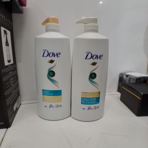 2PC DOVE DAILY MOISTURE SHAMPOO & CONDITIONER SET - 1.18L/EACH image 3