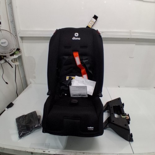 DIONO RADIAN 3R 3-IN-1 CONVERTIBLE REAR/FORWARD FACING CAR SEAT FOR UPTO 10 YEARS - 120LBS CAP - JET BLACK (MODEL: 50620-NA-01) image 3