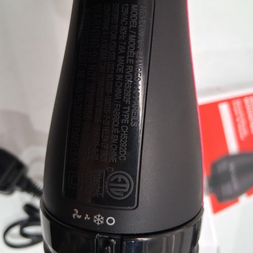 REVLON ONE-STEP ROOT-BOOSTER ROUND DRYER & STYLER BRUSH - 1.5" - BLACK/PINK (MODEL: RVDR5292F) image 5