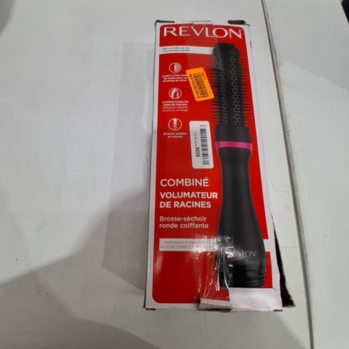 REVLON ONE-STEP ROOT-BOOSTER ROUND DRYER & STYLER BRUSH - 1.5" - BLACK/PINK (MODEL: RVDR5292F) image 6