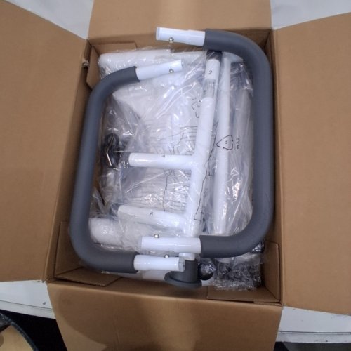 MAXKARE RAISED TOILET SEAT WITH HANDLES - UP TO 300LBS - WHITE (MODEL:DR3300014) image 2