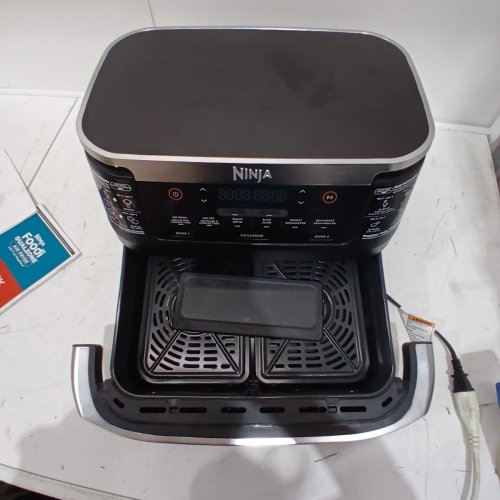 NINJA FOODI 6-IN-1 DUALZONE FLEXBASKET AIR FRYER - 7QT MEGA ZONE - BLACK (MODEL: DZ071C) image 4
