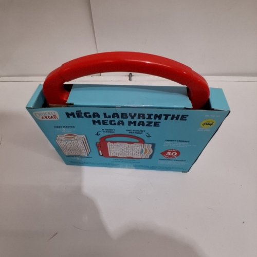 CHUCKLE & ROAR MEGA MAZE REUSABLE DRY ERASE TRAVEL MAZE GAME TOY - RED image 3