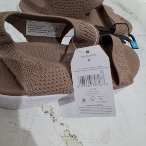 WOMEN'S TIME AND TRU COMFORT SANDALS - SIZE 8 - BROWN / WHITE (STYLE : 50891435) image 4