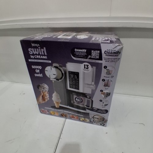 NINJA CREAMI SWIRL 13-IN-1 SOFT SERVE ICE CREAM AND FROZEN TREAT MACHINE - BLACK/GREY/SILVER (MODEL: NC701C) image 7
