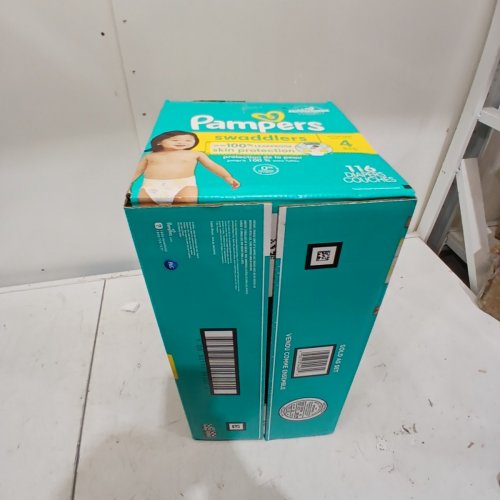 116PK PAMPERS SWADDLERS DIAPERS - SIZE 4 image 3