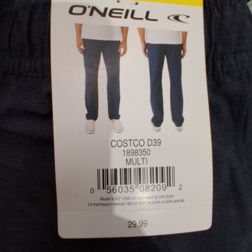 MEN'S O'NEILL VENTURE HYBRID PANT - SMALL (30 L) - BLUE (STYLE: 1898353) image 2