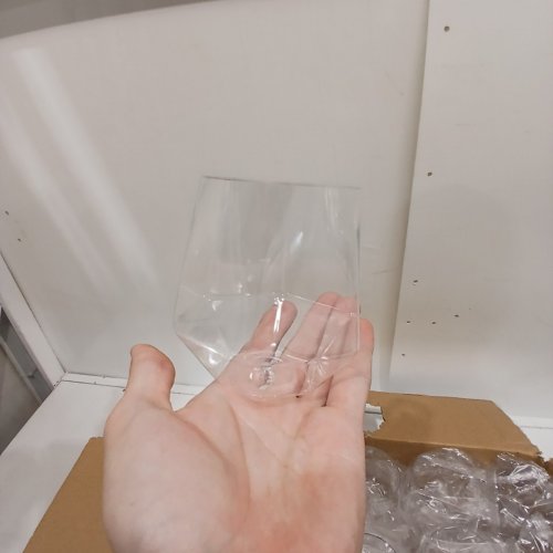 40PK CLEAR PLASTIC WINE GLASSES, DRINKING GLASSES WITH GEOMETRIC SHAPE - 10.4 OZ image 3