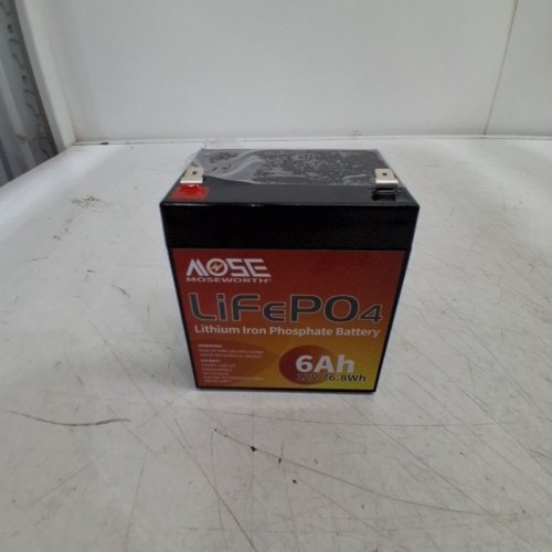 MOSEWORTH LITHIUM IRON PHOSPHATE BATTERY - 6AMP - 12 V (MODEL: M12V6A) image 3