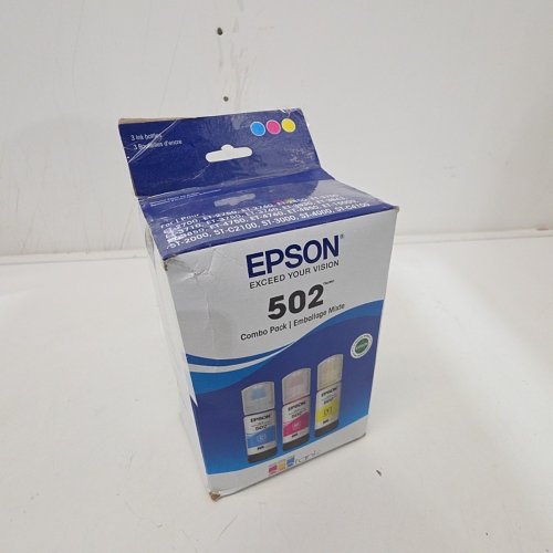 3PC EPSON 502 COMBO PACK INK REFILL BOTTLES FOR SELECT ECOTANK PRINTERS - 70ML EACH - CYAN, MAGENTA, YELLOW (MODEL: T502520-S/T5025020-CP) image 5
