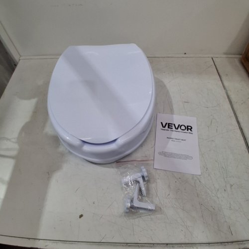 VEVOR RAISED TOILET SEAT WITH SCREW ROD LOCKING - 4" RAISED HEIGHT - 300LBS MAX CAPACITY - WHITE (MODEL: FBL760600) image 2