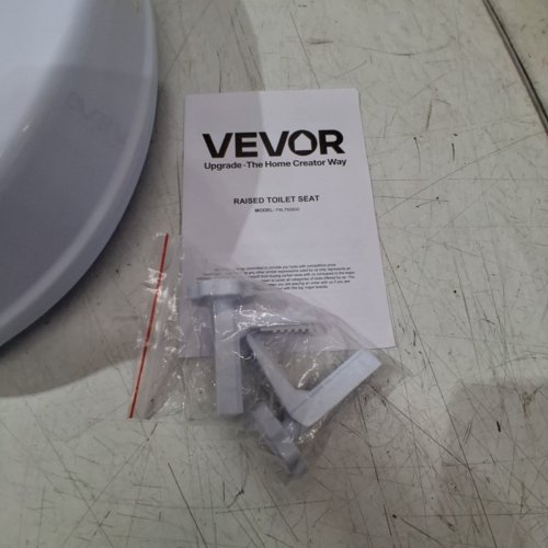 VEVOR RAISED TOILET SEAT WITH SCREW ROD LOCKING - 4" RAISED HEIGHT - 300LBS MAX CAPACITY - WHITE (MODEL: FBL760600) image 4