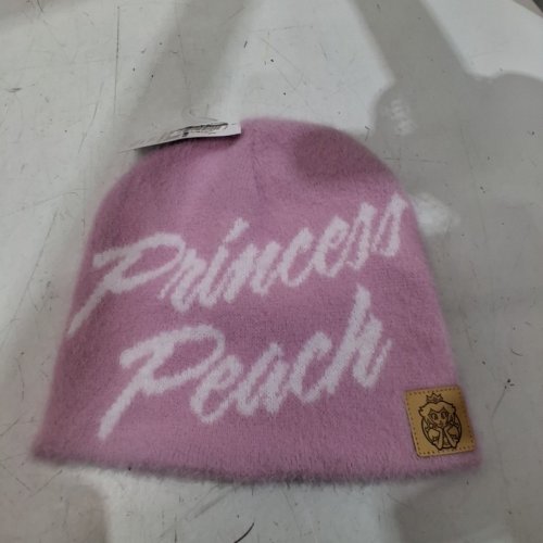 SUPER MARIO PRINCESS PEACH FUZZY BEANIE - PINK- OSFM image 2