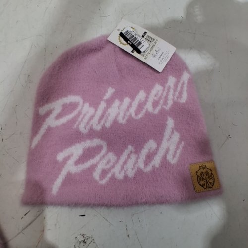 SUPER MARIO PRINCESS PEACH FUZZY BEANIE - PINK- OSFM image 3