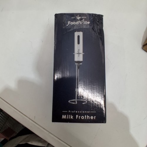 FOODVILLE PROFFESSIONAL ELECTRIC MILK FROTHER USB CHARING - 3 SPEED WITH STAND - WHITE image 6