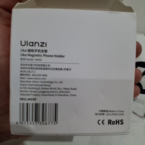 ULANZI MAGNETIC PHONE HOLDER - BLACK (MODEL: MA50) image 2
