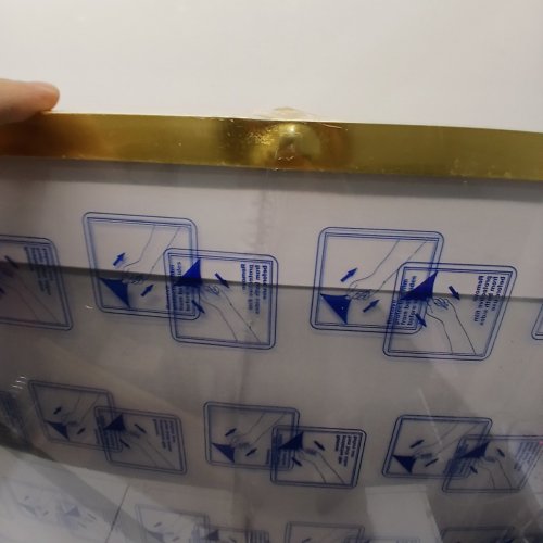 AMERICANFLAT POSTER FRAME WITH POLISHED PLEXIGLASS - 28" X 40" - GOLD image 3