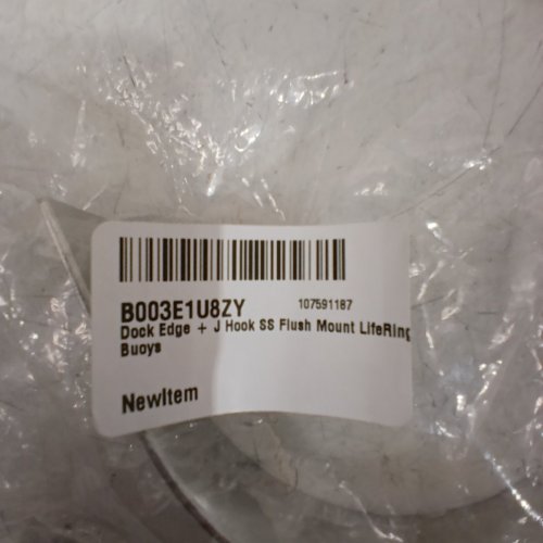DOCK EDGE + J HOOK SS FLUSH MOUNT LIFERING BUOYS - (ITEM NO. B003E1U8ZY) image 3