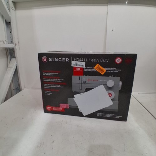 SINGER HEAVY DUTY SEWING MACHINE WITH 11 BUILT-IN STICHES - GREY (MODEL: HD4411) image 6