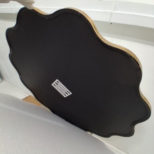 PROHOMEWARE DECORATIVE WAVY SCALLOPED WALL MIRROR - 30" - GOLD (ITEM: QGBL30G) image 5