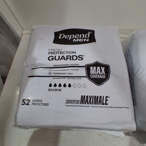 104PK MENS DEPENDS GUARDS MAXIMUM PROTECTION (MODEL: 58415) image 3