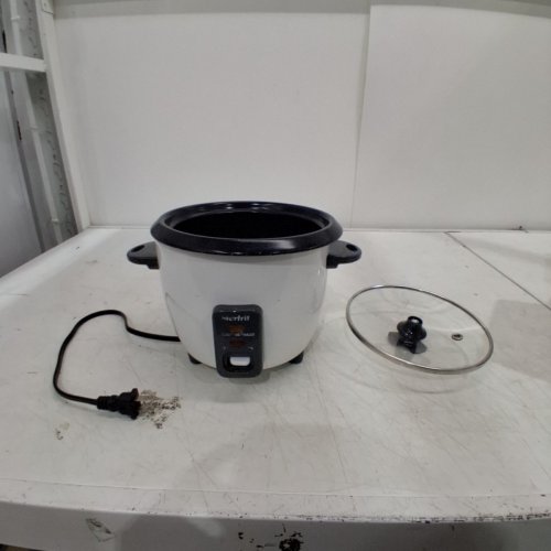 STARFRIT ELECTRIC RICE COOKER - 6 CUP CAPACITY - WHITE (MODEL: 024734) image 3