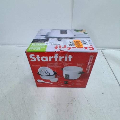 STARFRIT ELECTRIC RICE COOKER - 6 CUP CAPACITY - WHITE (MODEL: 024734) image 6