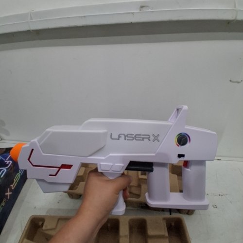 LASER X ULTRA REVOLUTION TWO PLAYER LONG RANGE LASER TAG BLASTER SET - WHITE (MODEL: 87556) image 3